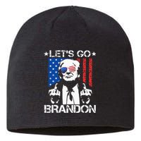 Lets Go Brandon Trump Middle Finger Flag Sustainable Beanie