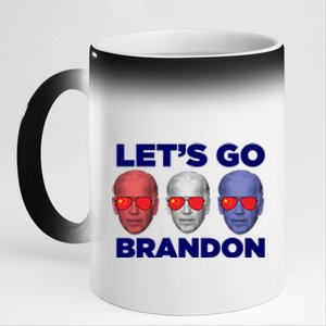 Let's Go Brandon 3 Faces 11oz Black Color Changing Mug