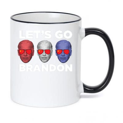 Let's Go Brandon 3 Faces 11oz Black Color Changing Mug