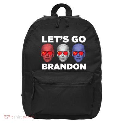 Let's Go Brandon 3 Faces 16 in Basic Backpack