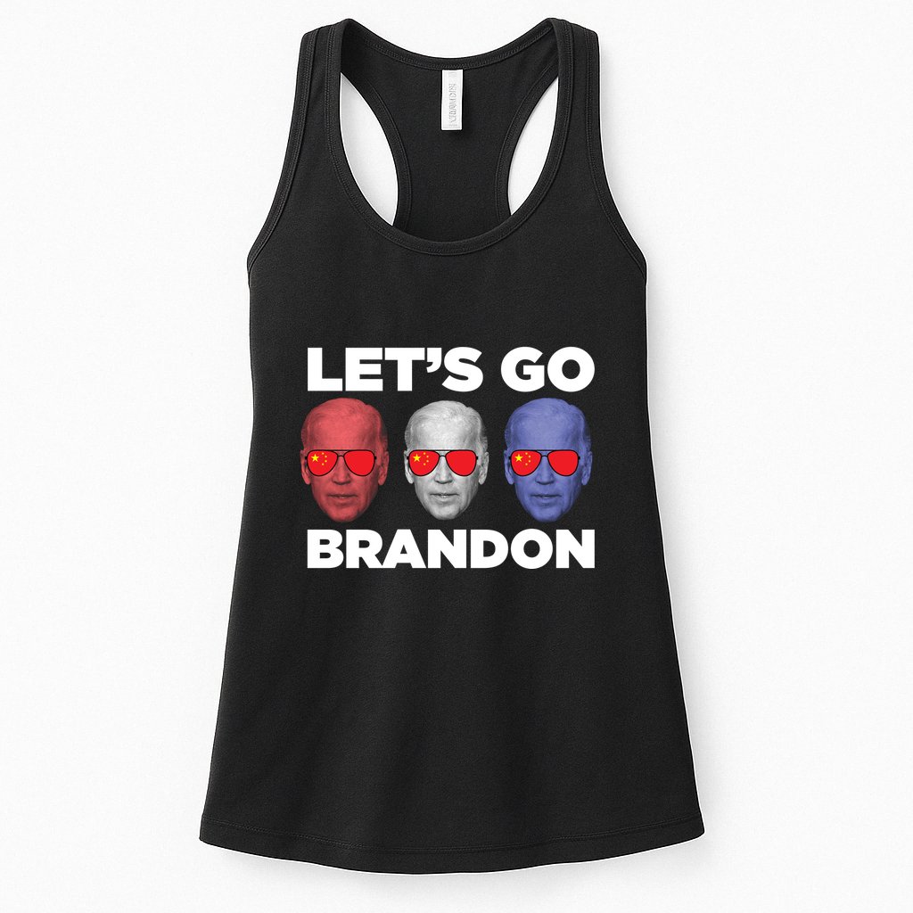 Let's Go Brandon 3 Faces Womens Tank Top
