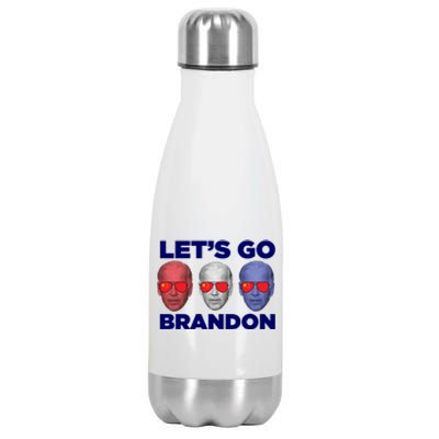 Let's Go Brandon 3 Faces Stainless Steel Insulated Water Bottle