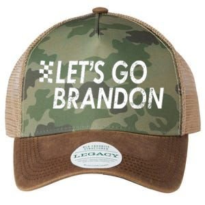 Let's Go Brandon Racing Flag Biden Chant Legacy Tie Dye Trucker Hat