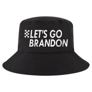 Let's Go Brandon Racing Flag Biden Chant Cool Comfort Performance Bucket Hat