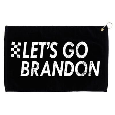 Let's Go Brandon Racing Flag Biden Chant Grommeted Golf Towel