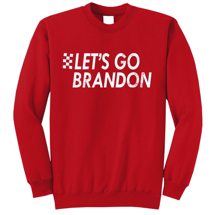 Let's Go Brandon Racing Flag Biden Chant Sweatshirt