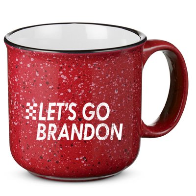 Let's Go Brandon Racing Flag Biden Chant 15oz Campfire Ceramic Mug