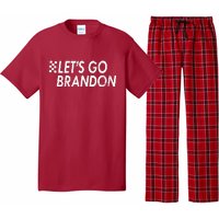 Let's Go Brandon Racing Flag Biden Chant Pajama Set