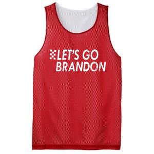 Let's Go Brandon Racing Flag Biden Chant Mesh Reversible Basketball Jersey Tank