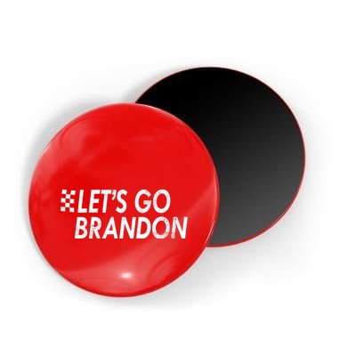 Let's Go Brandon Racing Flag Biden Chant Magnet