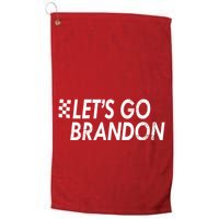 Let's Go Brandon Racing Flag Biden Chant Golf Towel