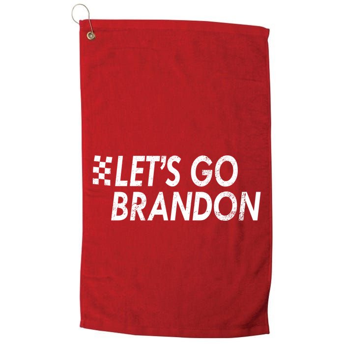 Let's Go Brandon Racing Flag Biden Chant Golf Towel