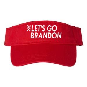 Let's Go Brandon Racing Flag Biden Chant Valucap Bio-Washed Visor