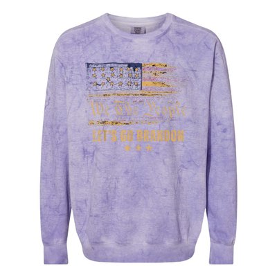 Let's Go Brandon - Let's Go 2024 We The People Colorblast Crewneck Sweatshirt