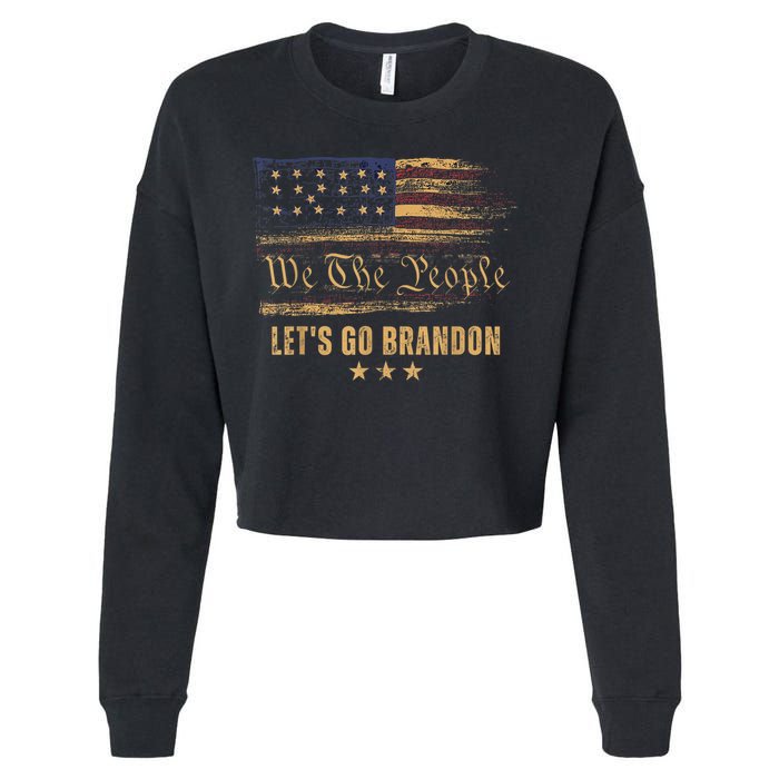 Let's Go Brandon - Let's Go 2024 We The People Cropped Pullover Crew