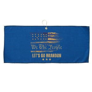 Let's Go Brandon - Let's Go 2024 We The People Large Microfiber Waffle Golf Towel