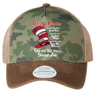 Lets Go Brandon Funny Maga Legacy Tie Dye Trucker Hat