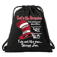 Lets Go Brandon Funny Maga Drawstring Bag
