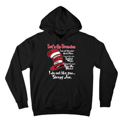 Lets Go Brandon Funny Maga Tall Hoodie