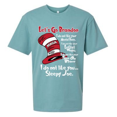Lets Go Brandon Funny Maga Sueded Cloud Jersey T-Shirt
