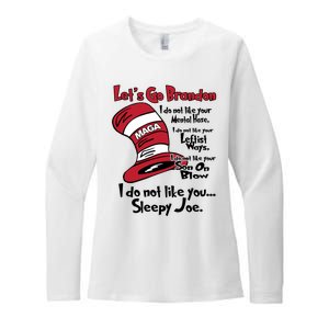 Lets Go Brandon Cat In The Hat Funny Maga Womens CVC Long Sleeve Shirt