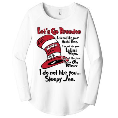 Lets Go Brandon Funny Maga Women's Perfect Tri Tunic Long Sleeve Shirt
