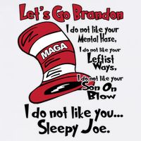 Lets Go Brandon Funny Maga Flatbill Hat