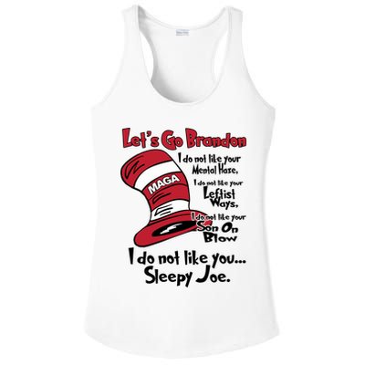 Lets Go Brandon Funny Maga Ladies PosiCharge Competitor Racerback Tank