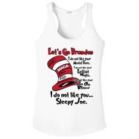 Lets Go Brandon Cat In The Hat Funny Maga Ladies PosiCharge Competitor Racerback Tank