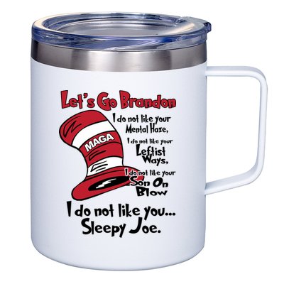 Lets Go Brandon Funny Maga 12oz Stainless Steel Coffee Mug