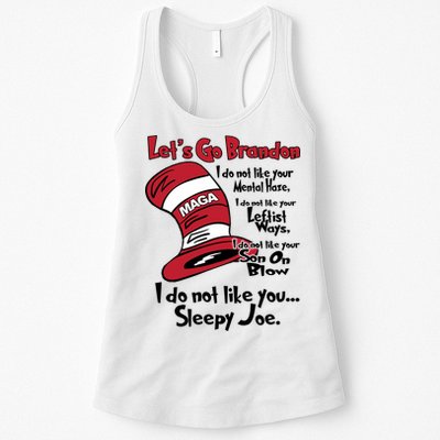 Lets Go Brandon Funny Maga Womens Tank Top