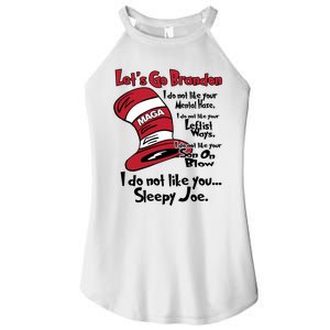 Lets Go Brandon Cat In The Hat Funny Maga Women's Perfect Tri Rocker Tank