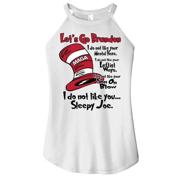 Lets Go Brandon Funny Maga Women's Perfect Tri Rocker Tank