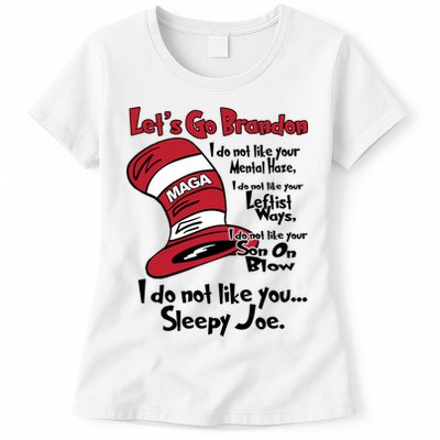 Lets Go Brandon Funny Maga Womens T-Shirt