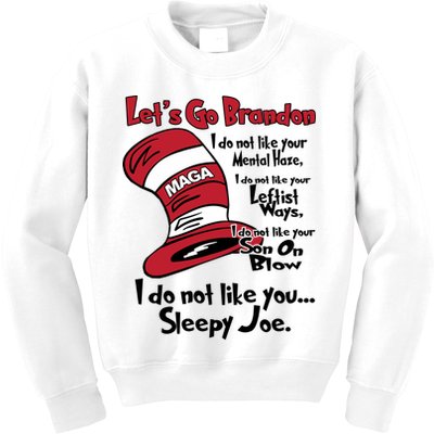Lets Go Brandon Funny Maga Kids Sweatshirt