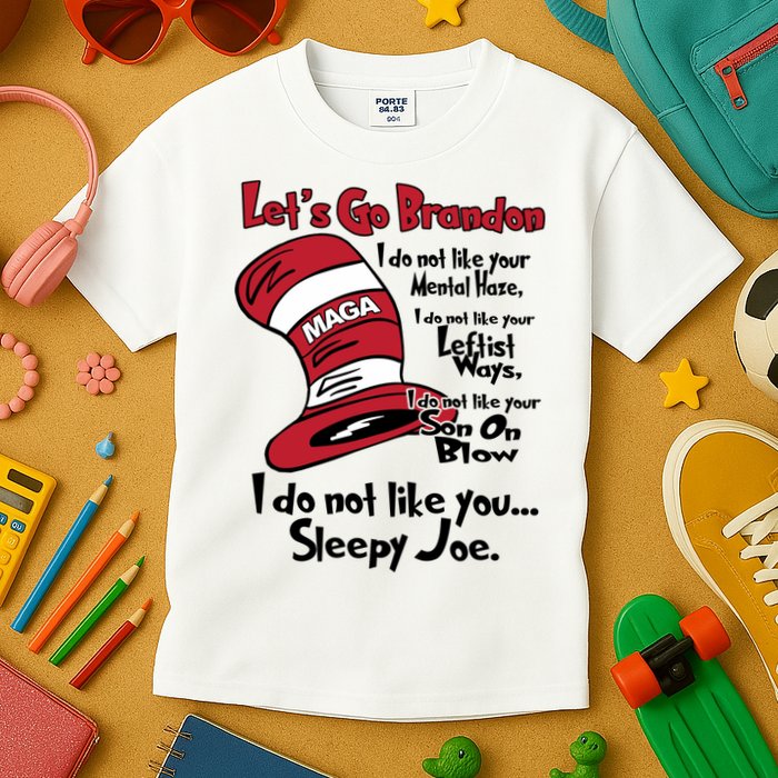 Lets Go Brandon Funny Maga Kids T-Shirt