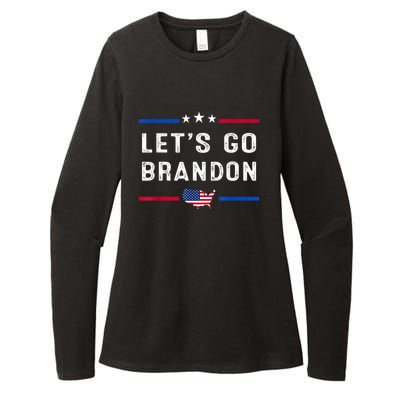 Let’s Go Brandon Conservative US Flag Womens CVC Long Sleeve Shirt