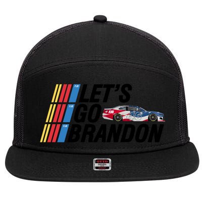 Let's Go Brandon Racing ORIGINAL 7 Panel Mesh Trucker Snapback Hat