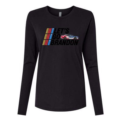 Let's Go Brandon Racing ORIGINAL Womens Cotton Relaxed Long Sleeve T-Shirt