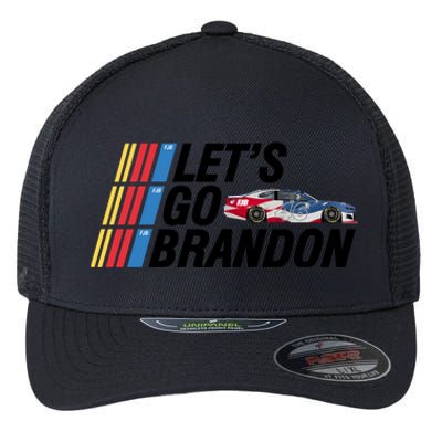 Let's Go Brandon Racing ORIGINAL Flexfit Unipanel Trucker Cap