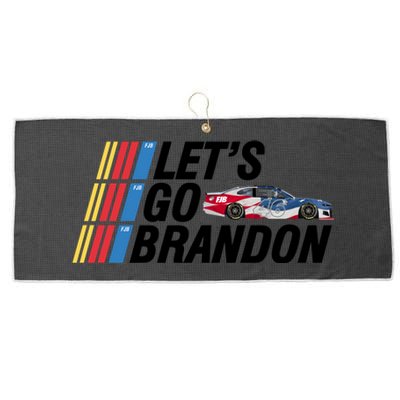 Let's Go Brandon Racing ORIGINAL Large Microfiber Waffle Golf Towel