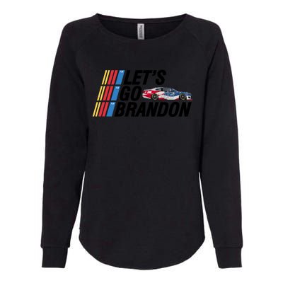 Let's Go Brandon Racing ORIGINAL Womens California Wash Sweatshirt