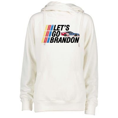 Let's Go Brandon Racing ORIGINAL Womens Funnel Neck Pullover Hood