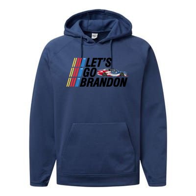 Let's Go Brandon Racing ORIGINAL Performance Fleece Hoodie