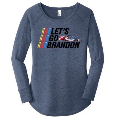 Let's Go Brandon Racing ORIGINAL Women's Perfect Tri Tunic Long Sleeve Shirt