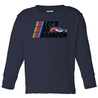 Let's Go Brandon Racing ORIGINAL Toddler Long Sleeve Shirt