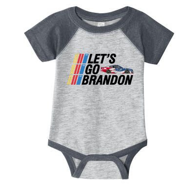 Let's Go Brandon Racing ORIGINAL Infant Baby Jersey Bodysuit