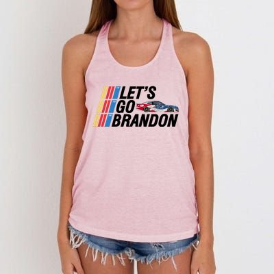 Let's Go Brandon Racing ORIGINAL Women's Knotted Racerback Tank