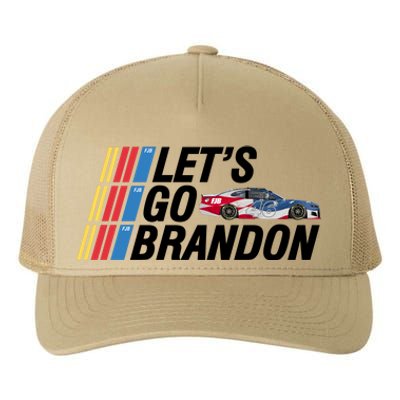 Let's Go Brandon Racing ORIGINAL Yupoong Adult 5-Panel Trucker Hat