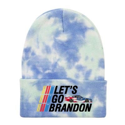 Let's Go Brandon Racing ORIGINAL Tie Dye 12in Knit Beanie